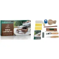BeaverCraft DIY07 Walnut Kuksa Carving Kit, set de gravure sur bois