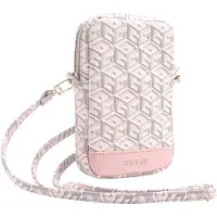 GUESS Pu G Cube Wallet Zipper Phone Bag Rose