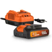 Powerplus 2.0ah 20v Charger And Battery Orange
