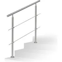 Relaxdays Rampe d'escalier (Acier inoxydable)