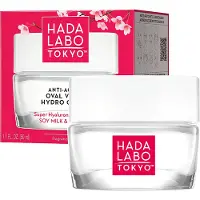 Hada Labo Crème de jour et de nuit anti-âge à base d'acide hyaluronique fort, de lait de soja et de ginseng, 50 ml,