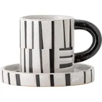 Bloomingville Ensemble tasse et soucoupe Frankie 6 pièces