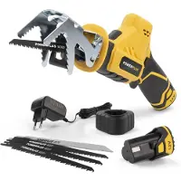 Powerplus 2 Bat 12v Sable Saw Jaune One Size / EU Plug 220V