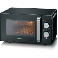 Severin MW 7762 micro-onde Noir, Acier inoxydable Micro-ondes grill Comptoir 20 L 800 W