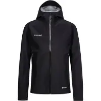 Mammut - Veste de randonnée imperméable en GORE-TEX ePE - Crater Light HS Hooded Jacket Men Black pour Homme - Taille L - Noir