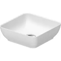 Duravit Sivida lavabo à poser, rectangulaire, 300x300mm, sans trou pour robinet, sans trop-plein (300 mm, 300 mm)
