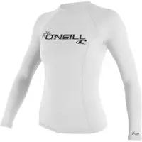 O'Neill Basic Skins Long Sleeve Rash Guard Blanc XL Femme