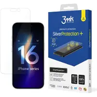 3mk Protection SilverProtect+ iPhone 16 Folia Antymikrobowa montowana na mokro (1 pcs, Apple iPhone 16), Téléphone portable : film de protection, Transparent