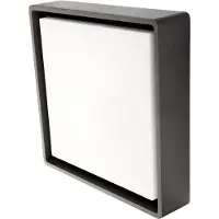 SG Lighting FRAME LED applique, 6W, 3000K, 500lm, graphite, mat, convertisseur, IP65, plastique op (500 lm)