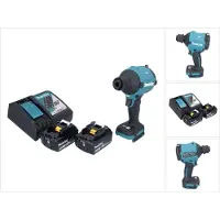 Makita DAS180RT Souffleur à poussière sans fil 18V Brushless + 2x Batteries 5,0Ah + Chargeur