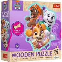 Trefl Puzzle 50 en bois Merry Bunch of Doggies 20258
