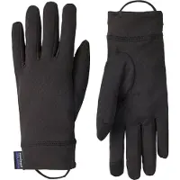 Patagonia - Sous-gants compatibles écran tactile - Cap MW Liner Gloves Black - Taille XS - Noir