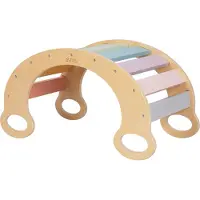 Sunny Marlie Arche Montessori En Bois Aux Couleurs De L'Arc-En-Ciel | Structure Escalade / Eveil Montessori, Evolutive