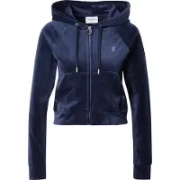 Juicy Couture Veste Madison Classic Velour Hoodie With Juicy Logo femmes - Marine - EU L