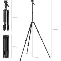 SmallRig 4221 Travel Video Tripod Mount Argenté