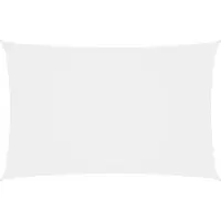 vidaXL Voile d'ombrage Oxford Rectangulaire 2x4,5 m Blanc