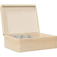 vidaXL Boîte en bois avec couvercle 40x30x13 cm bois de pin massif
