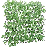 vidaXL Treillis avec lierre artificiel extensible vert 180x65 cm