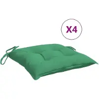 vidaXL Coussins de palette lot de 4 vert 50x50x7 cm tissu oxford