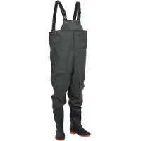 vidaXL Cuissardes avec bottes vert foncé taille 43