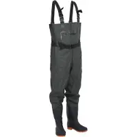 vidaXL Cuissardes avec bottes et ceinture vert foncé taille 45