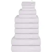 vidaXL Ensemble de serviettes 12 pcs blanc 360 g/m² 100% coton