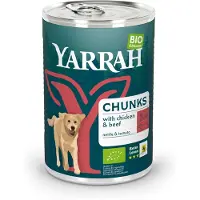 Yarrah Bio Chunks in Sauce - Boîte - Bœuf et poulet - 12 x 405 g