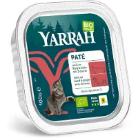 Yarrah Bio Paté - Barquette - Poulet et bœuf - 16 x 100 g