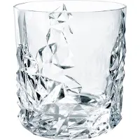 Nachtmann Ensemble de 4 verres whisky Sculpture Collection, verres en cristal transparent de 10 cm pour cocktails cossais, liqueurs ou bourbon