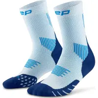 Cep Core Run Socks Mid Cut 5.0, chaussettes de course, femme, bleu clair