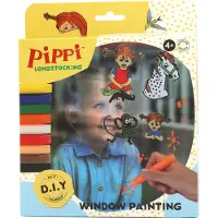 Peppi Pitkätossu Fifi Brindacier: Couleur pour fenêtres - D.I.Y