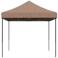 vidaXL Tente de réception pliante Pop-Up brune 410x279x315 cm