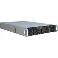 Inter-Tech IPC 2U-2408, Rack, serveur, noir, acier inoxydable, ATX, EATX, micro ATX, Mini-ITX, SSI EEB, acier, HDD, réseau, performance