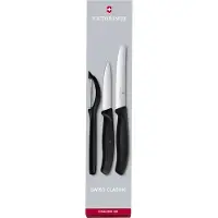 Victorinox Swiss Classic Knife 3 Units Noir,Gris