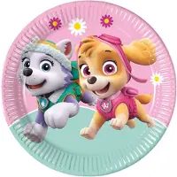 Decorata Party Assiette de fête Paw Patrol Skye et Everest (8x)