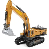 Toi-Toys - Metal World Véhicule jouet - Pelle sur chenilles (échelle 1:55)