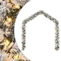 vidaXL Guirlande de Noël avec lumières LED Vert 5 m PVC