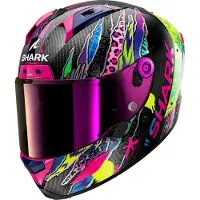 Shark Aeron Fawn Casque Intégral Carbone/Mauve/Jaune M unisex noir