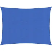 vidaXL Voile d'ombrage 160 g/m² rectangulaire bleu 4x5 m PEHD