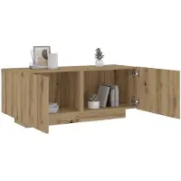 vidaXL Table de chevet chêne artisanal 100x35x40 cm bois d’ingénierie