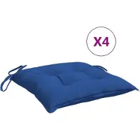 vidaXL Coussins de palette lot de 4 bleu 50x50x7 cm tissu oxford