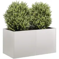 vidaXL Jardinière 80x40x40 cm acier inoxydable