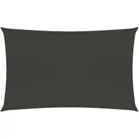 vidaXL Voile d'ombrage 160 g/m² Anthracite 2x4,5 m PEHD