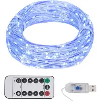 vidaXL Guirlande lumineuse LED avec 150 LED bleu 15 m