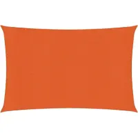 vidaXL Voile d'ombrage 160 g/m² rectangulaire orange 4x5 m PEHD