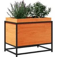 vidaXL Jardinière cire marron 60x40x50 cm bois de pin massif
