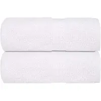 vidaXL Serviettes d'invité 2 pcs blanc 30x50 cm 360 g/m² 100% coton