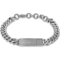 Police Identity Bracelet Argenté Homme