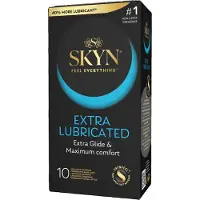 Manix SKYN Extra Lubrifié - préservatifs sans latex extra lubrifiés (boîte de 10)