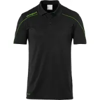 Uhlsport Stream 22 Polo Hommes - Noir / Orange fluo